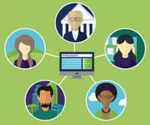 virtual meeting graphic